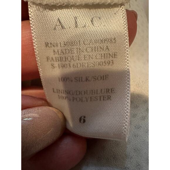 A.L.C. Silk Viera Rimini Dot Tiered Mini Dress Women’s Size 6 – Cocktail Dress - Picture 7 of 7